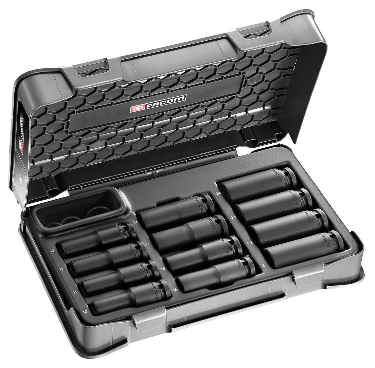 Facom *Facom NSDL.405A 1/2 Dr , Drive Deep Bi-Hexagon Impact Socket Set