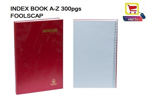 CAMPAP CA3138 300PGS Index A-Z Foolscap Book