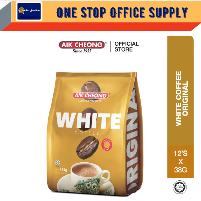 AIK CHEONG White Coffee 3in1 Original Yellow pack 15 x 40g /Aik Cheong /White Coffee /3 In 1 White Coffee /Yellow Pack /Original /Aik Cheong White Coffee Original