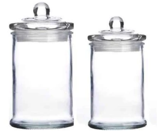 Airtight Storage Glass Jar Container 1200ml | Balang Kaca Kedap Udara Kuih Raya