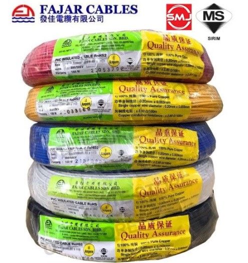 FAJAR PVC AUTO CABLE 14/0.26MM (0.75mm虏)