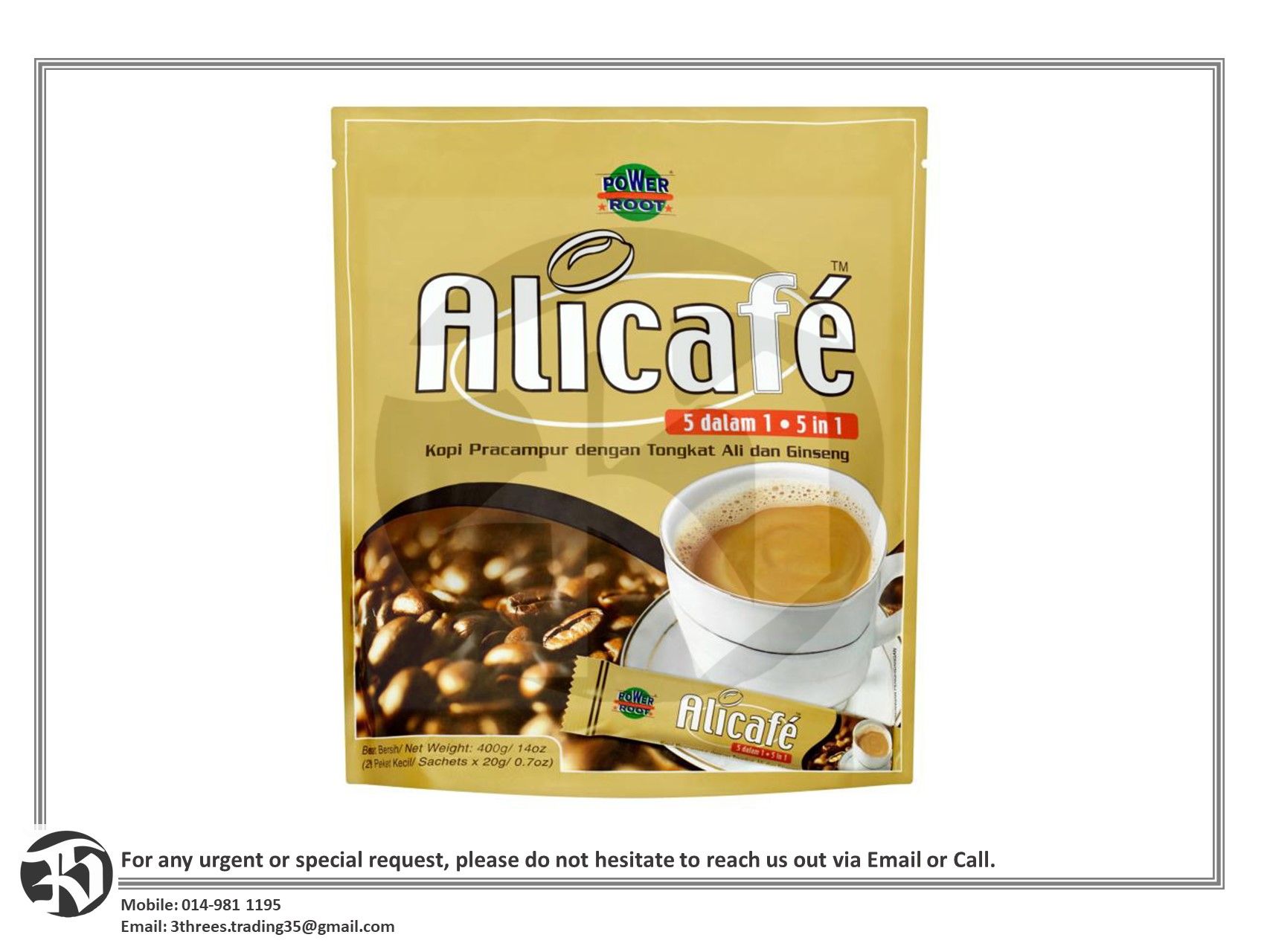 Alicafe 5 in 1 (5 packets x 20 sachets)