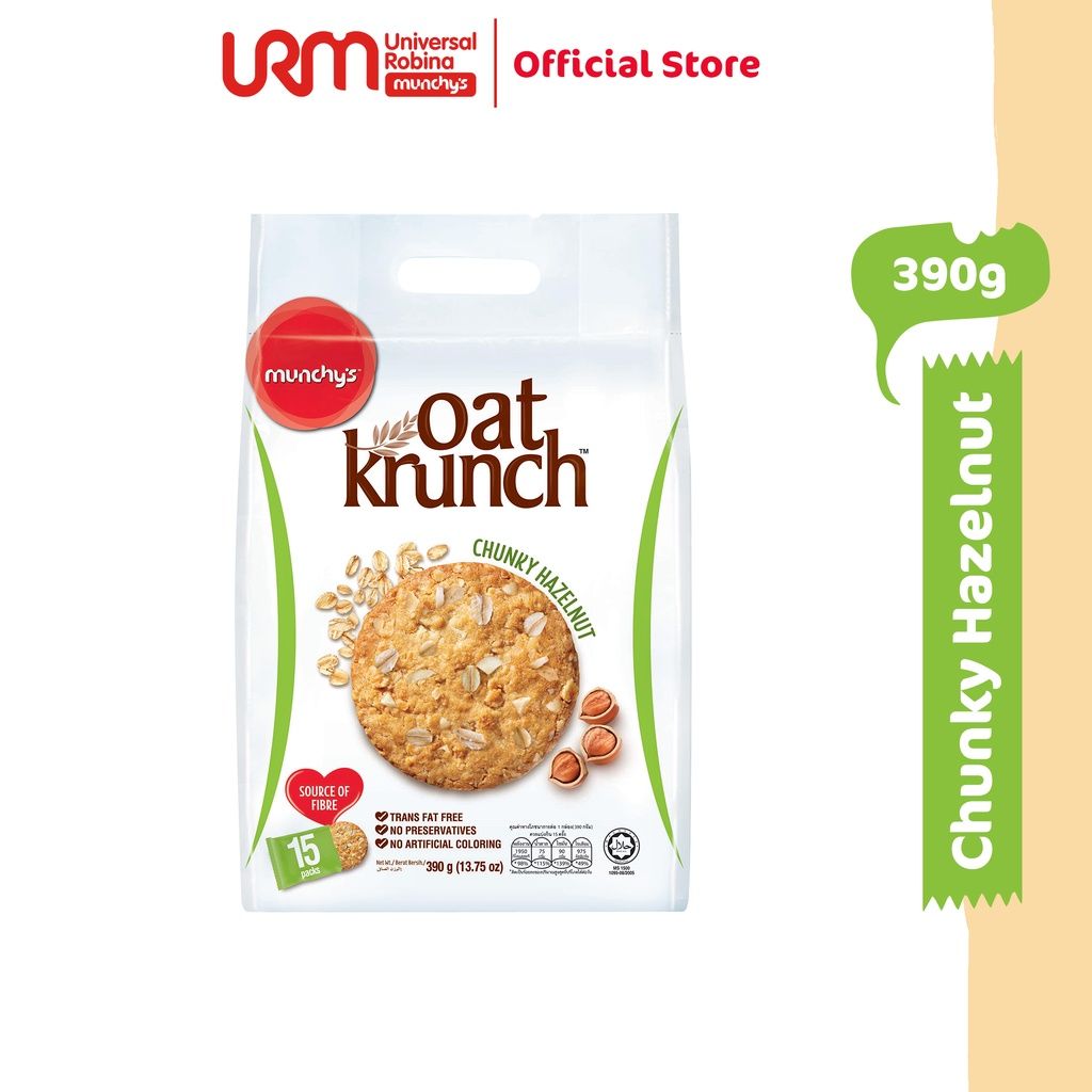 Munchy's Oat Krunch Biscuit - Chunky Hazelnut (390g)