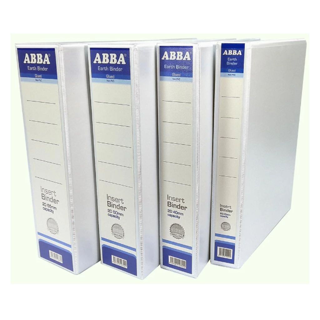 ABBA 2D Ring File Insert Binder A4 25mm