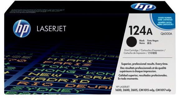 HP LaserJet Toner Cartridge 124A Black Q6000A