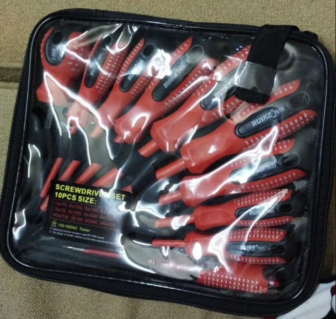 SE SETIA ELECTRIC 10PCS ELECTRIC SCREWDRIVER SET 100-500AC