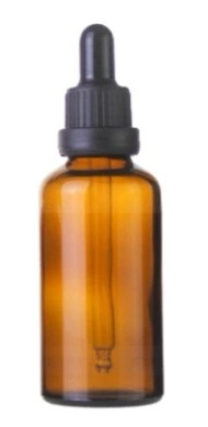 Amber dropper bottle