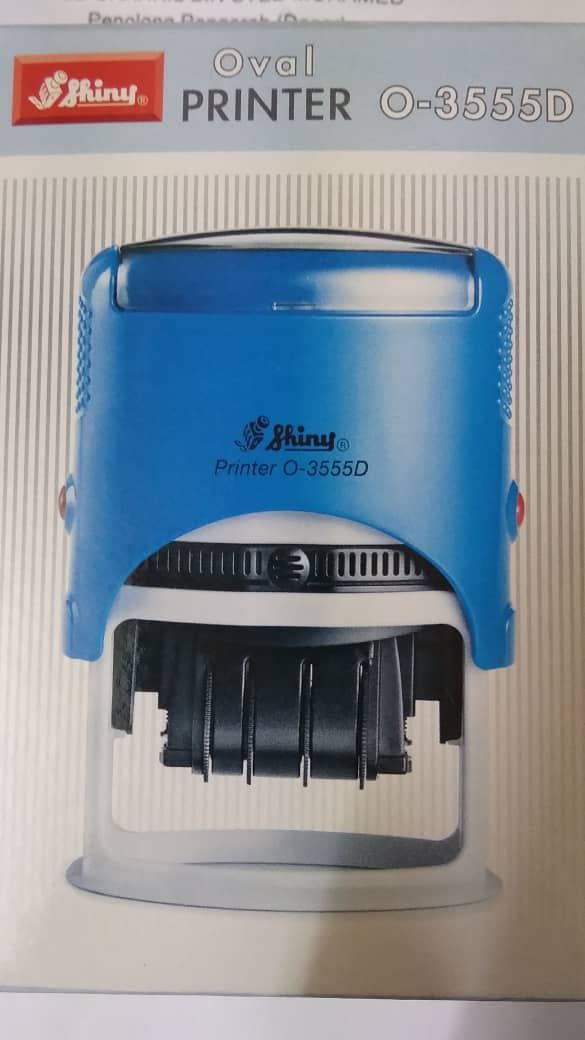 Shiny Self-Inking Rubber Stamp Oval Printer Custom Made