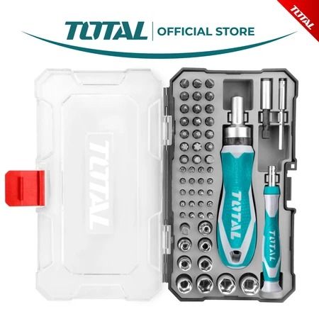 Total Ratchet Screwdriver Bit Set (55 Pcs) TACSD30556