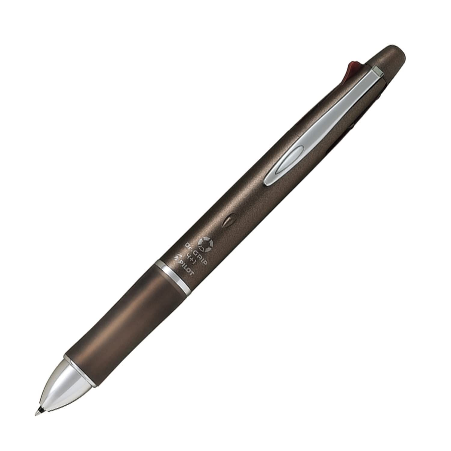 Pilot Dr Grip 4+1 0.5mm Ash Metal Black Barrel (Ash Metal Colour)