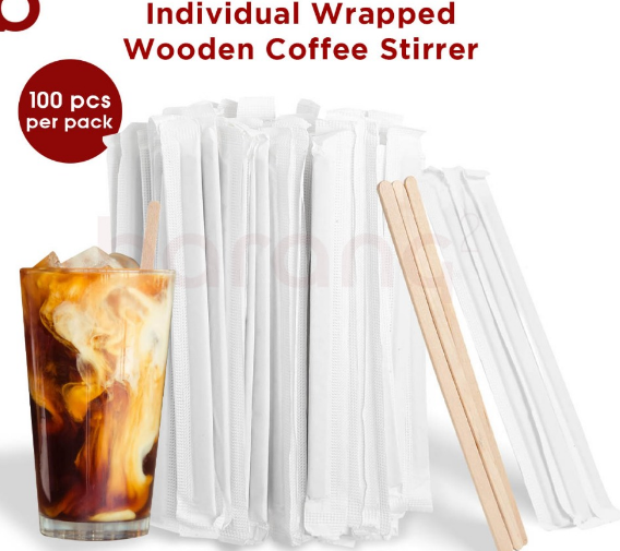 Individual Wrapped Stirrer 140mm 1PACK/100PCS