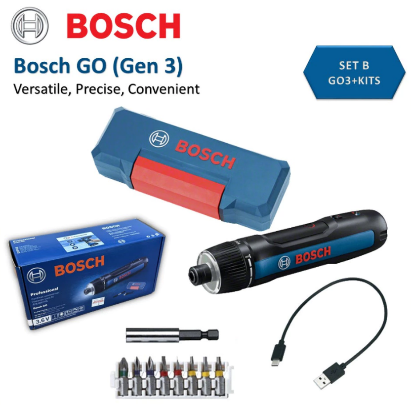 BOSCH Cordless Screwdriver GO (Gen 3)