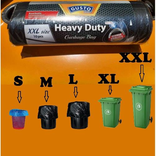 GUSTO HEAVY DUTY GARBAGE BAG - XL