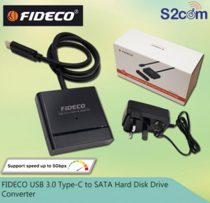 FIDECO USB 3.0 Type-C To SATA Hard Disk Drive Converter (ID13)