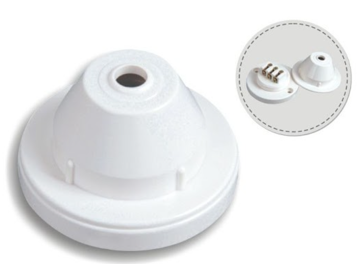 SAGA 5A/ 250V CEILING ROSE SINGLE PHASE (White)