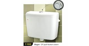 Techplas Elegen Cistern Single Double Push Flush Button