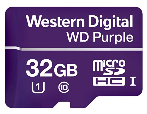 WESTERN DIGITAL 32GB SURVEILLANCE MICRO SD WDD032G1P0A