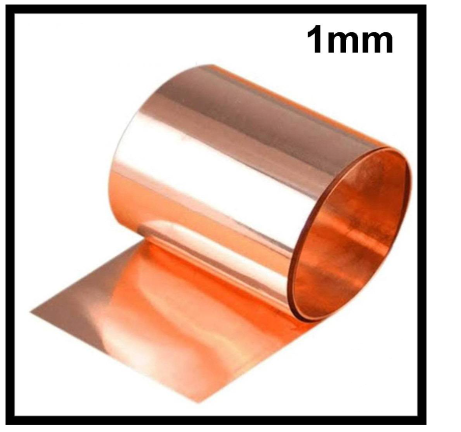 COPPER SHIM PLATE COPPER METAL SHEET FOIL THIN 1MM