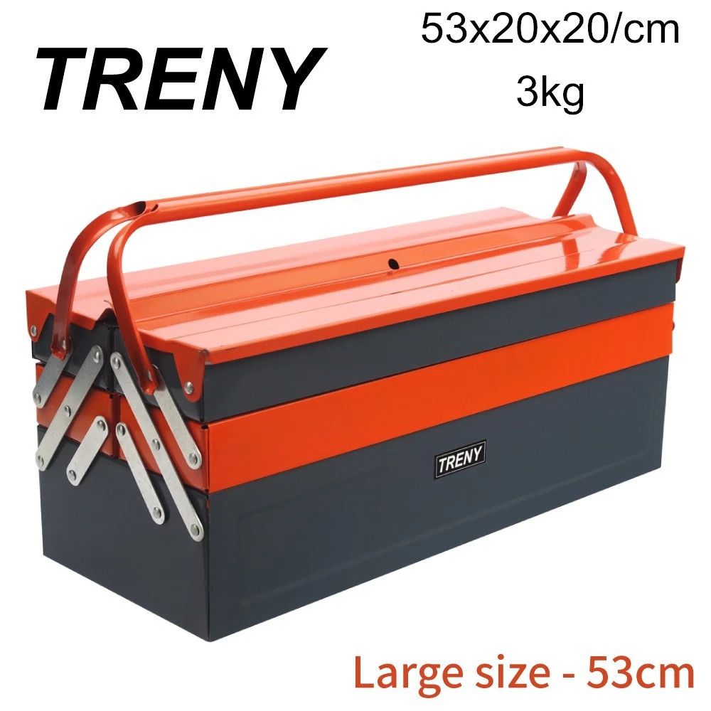 3 Layer Treny Metal Tool Box Home Tool Storage & Shelving Mano Heavy Duty