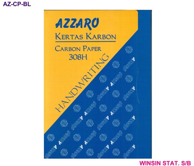 AZZARO CARBON PAPER 308H A4 HANDWRITING SEMI BLUE