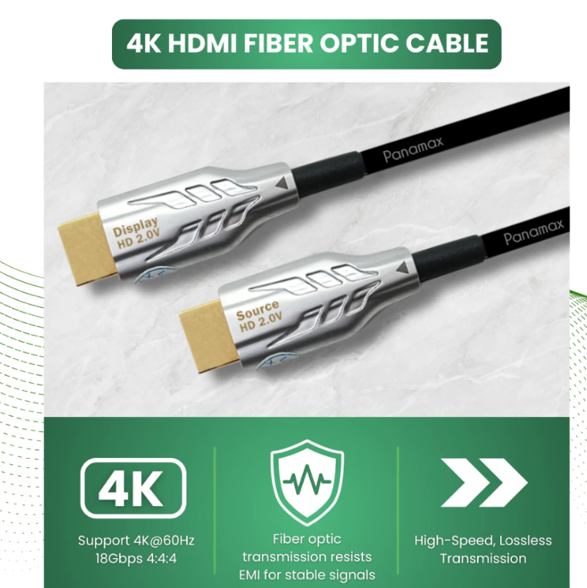 Panamax 5 Meter 4K HDMI 2.0 60Hz FIBER OPTIC High Speed