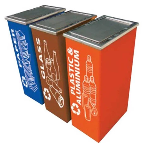 VICTORIA Stainless Steel LEADER 75Litres Garbage Wastebin
