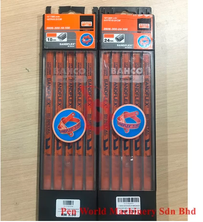 Bahco 12" Sandflex Hacksaw Blade 18T and 24T Bi Metal