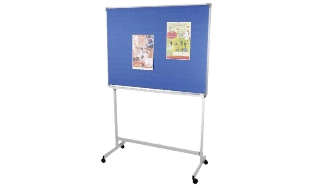 Aluminium Frame Notice Foam Board c/w Mobile Stand With Castors