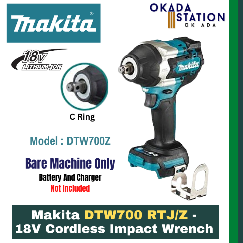 Makita DTW700 RTJ/Z - 18V Cordless Impact Wrench - Bare Tool Only(DTW700Z) & Combo Set(DTM700RTJ) / Impact Wrench / Cordless Power Tool / Wrench
