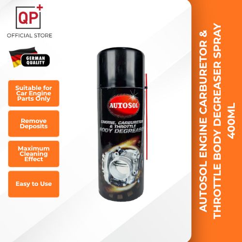 AUTOSOL ENGINE CARBURETOR & THROTTLE BODY DEGREASER SPRAY 400ML l PENYAHTER MINYAK BADAN KERETA-