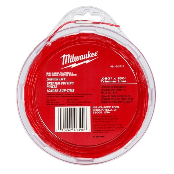MILWAUKEE 2mm x 45m Trimmer Line Refill