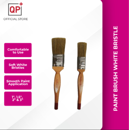 PAINT BRUSH WITH WOODEN HANDLE (750/730) -1" / 1 1/2" / 2 "/ 3"  l BERUS CAT l 漆扫-1 1/2"