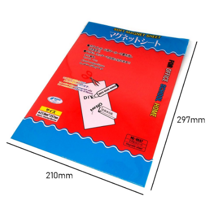 RED A4 Soft Magnet Sheet / Magnetic Sheet