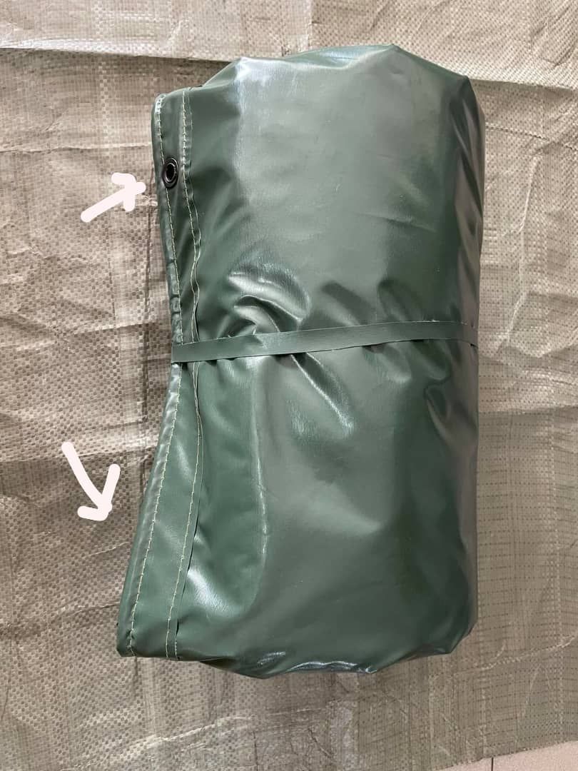 OEM *10FT x 30FT Heavy Duty Green Canvas C/W Reinforced Rope & Eyelets Along The Perimeter