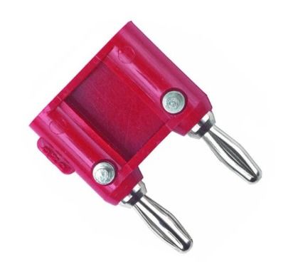 Fluke PJKPL 1330-ST-2 Double Banana Plug With Solder Turrets, Red