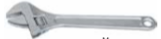 Temo 12"/300mm Stainless Steel Adjustable Wrench