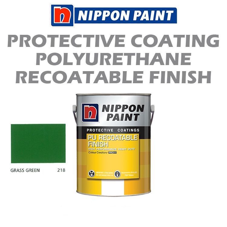 NIPPON HIGH PERFORMANCE PROTECTIVE COATING - PU RECOATABLE FINISH - GRASS GREEN 218