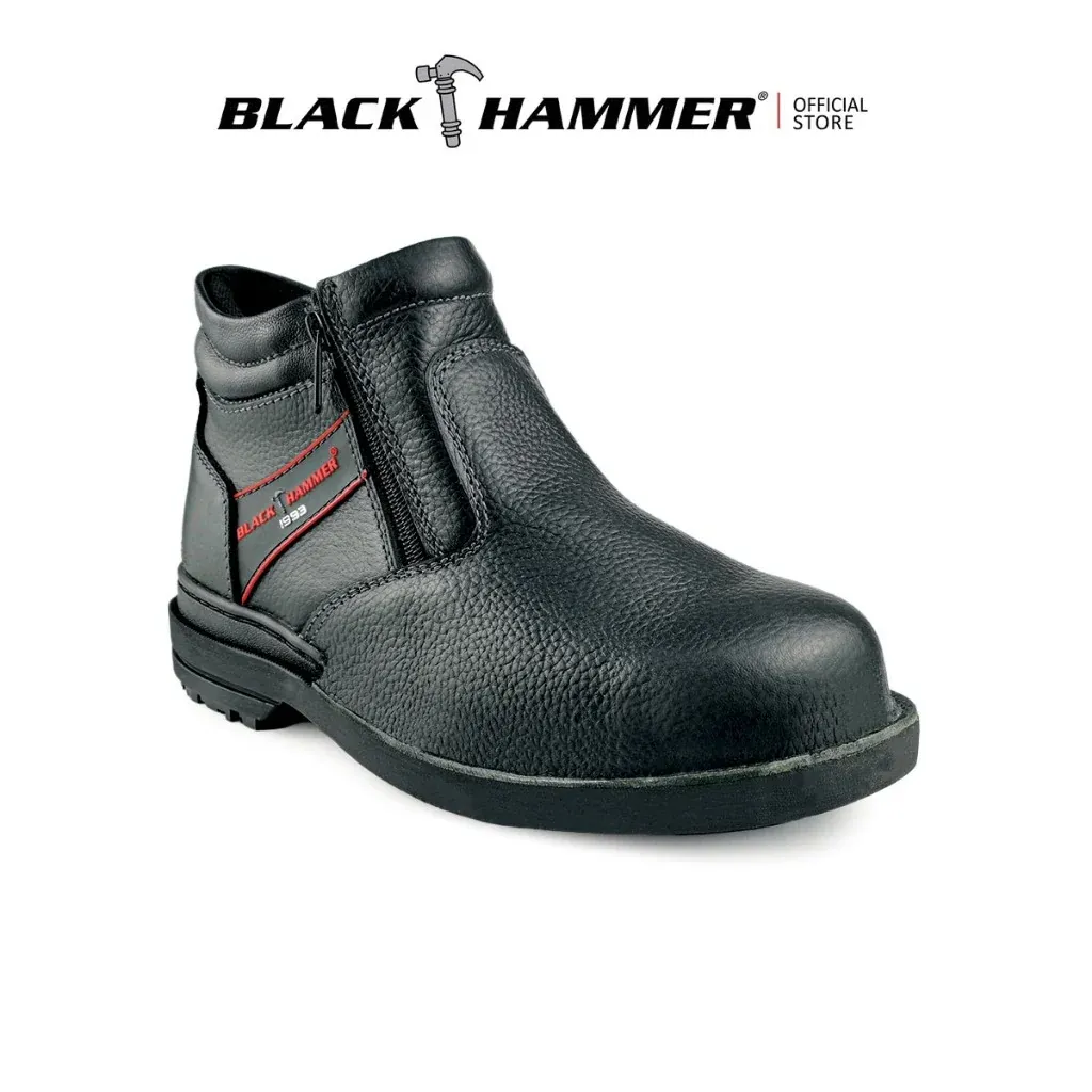 Black Hammer Mid-cut Double Zip - Black