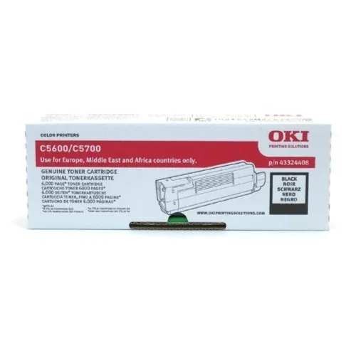 Genuine Malaysia OKI Warranty - OKI C5600/C5700 BLACK TONER 6K