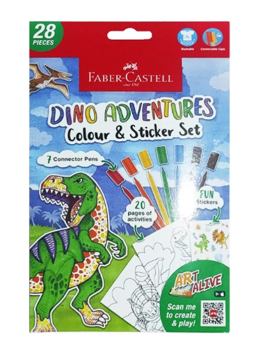 Faber-Castell A5 Colouring pack Dino