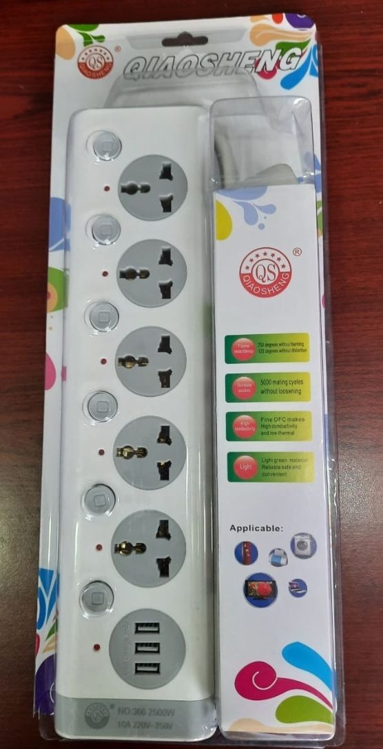 Socket Universal Socket Extension Wire With USB Port 5 meter