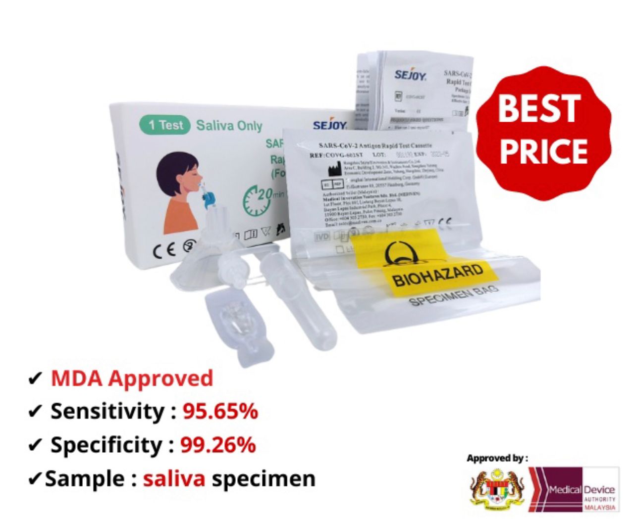 SEJOY [RAPID COVID 19 ANTIGEN TEST KIT] - 1'S