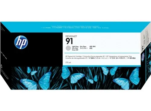 Genuine Malaysia HP Warranty - HP 91 Light Gray 775 ml Ink Cartridge