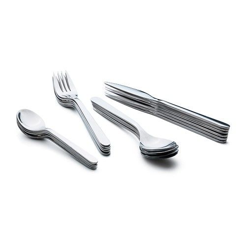*IKEA FÖRNUFT stainless steel cutlery -fork / spoon [4s]