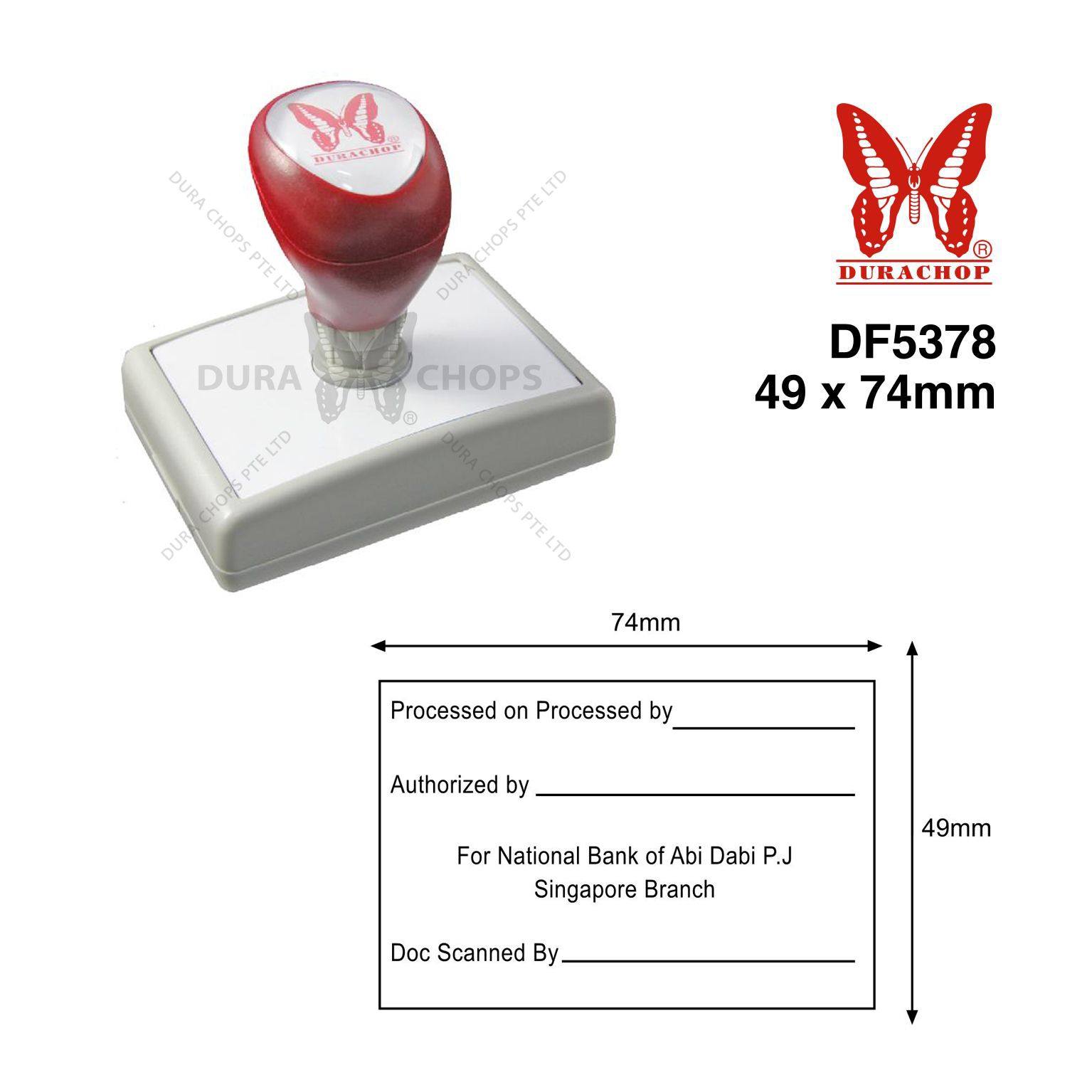 Foam flash stamp DF5378