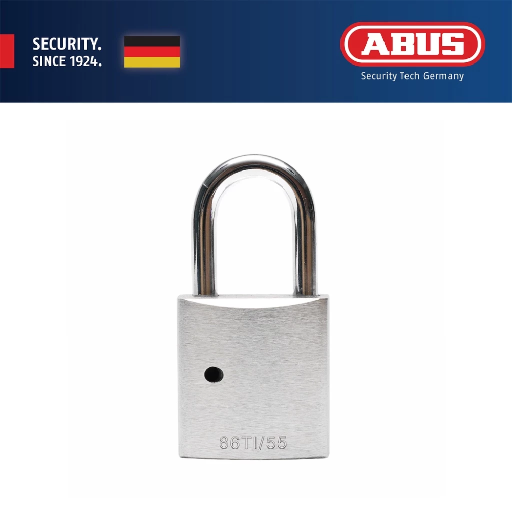 Abus 86TI/55 Titalium Aluminium Padlock (Master key/ Keyed Alike)