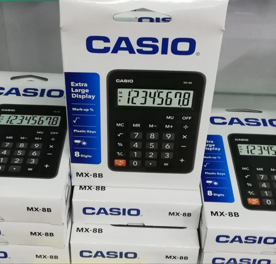 Calculator Casio MX-8B, Extra large display