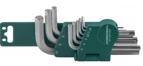JONNESWAY 9PCS SHORT ARM HEX KEY SET (MM)