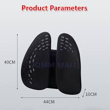 Standard Adjustable Breathable Ergonomic Back Pad Support Lumbar Massage Spinal Waist Office