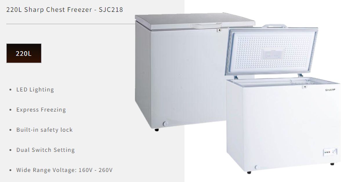 *Sharp Dual Mode Chest Freezer SJC218